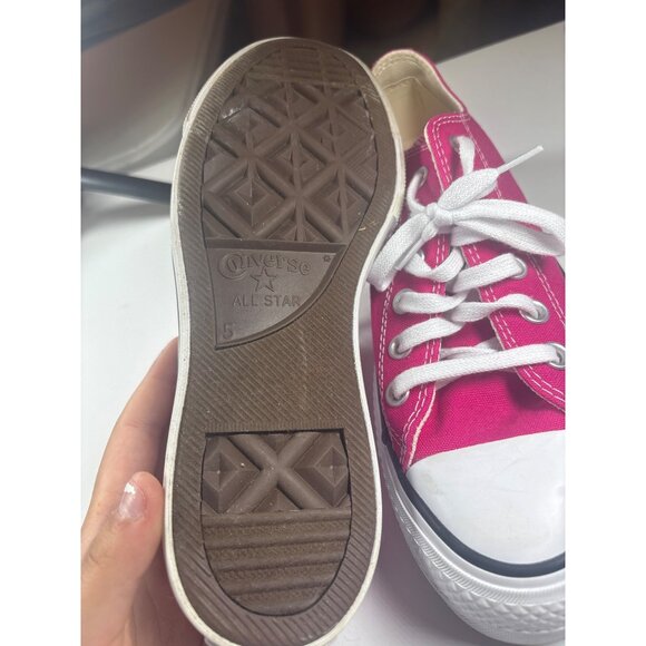 Converse All Star Pink Canvas Low-Top Sneakers Womens Size 5 US - Picture 3 of 5
